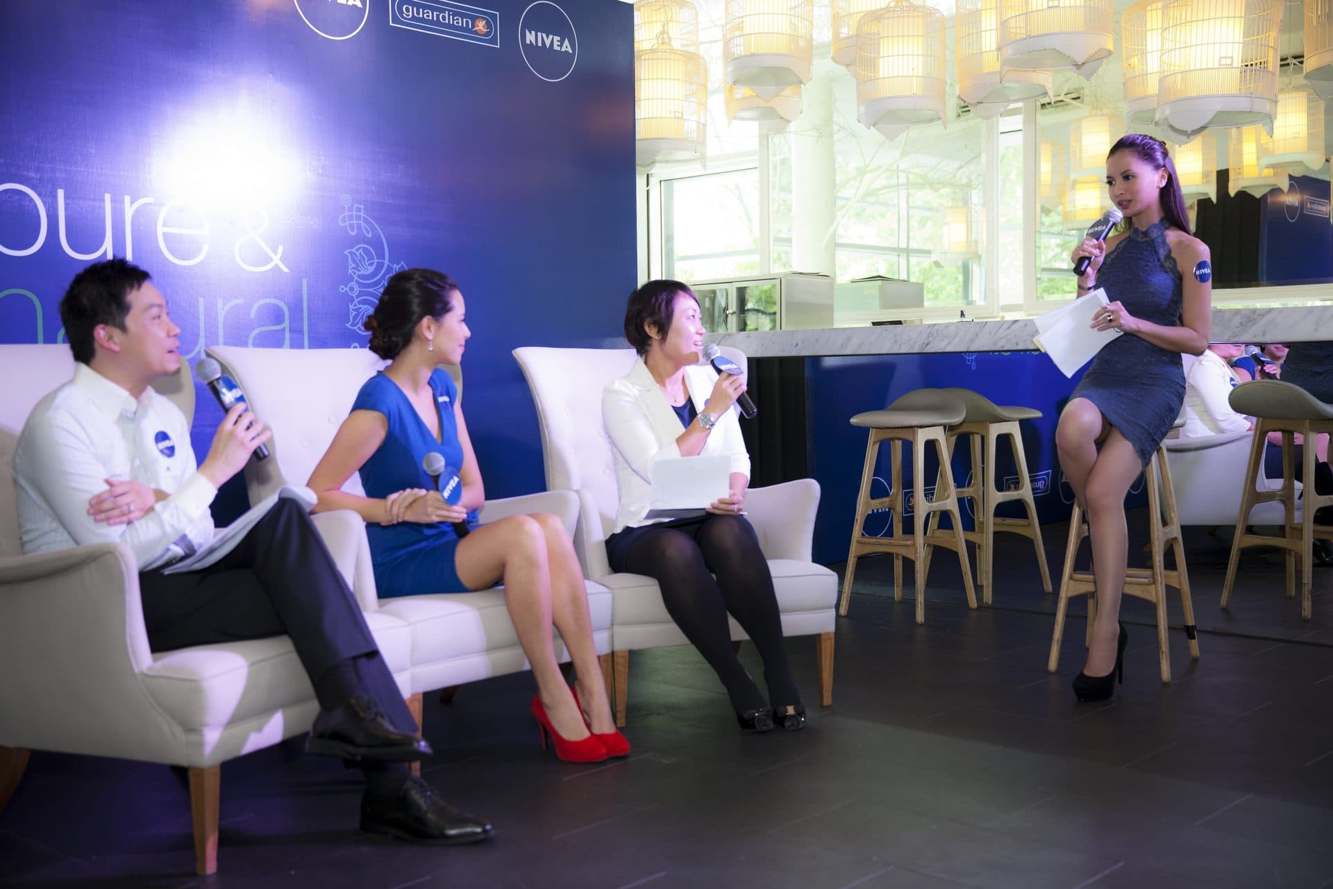 Daphne Iking moderating a panel
